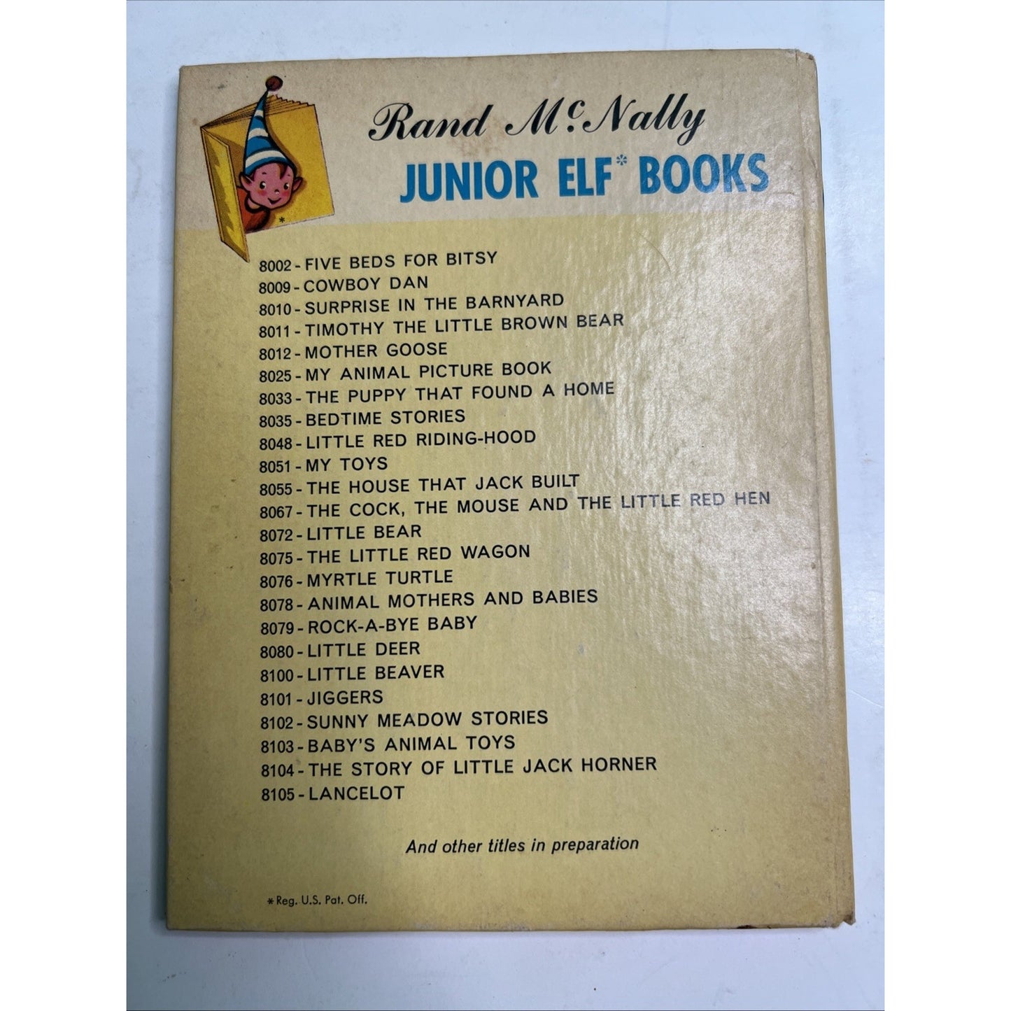 Vintage 1950 Mr. Snitzel’s Cookies Jane Flory Rand McNally Junior Elf Book