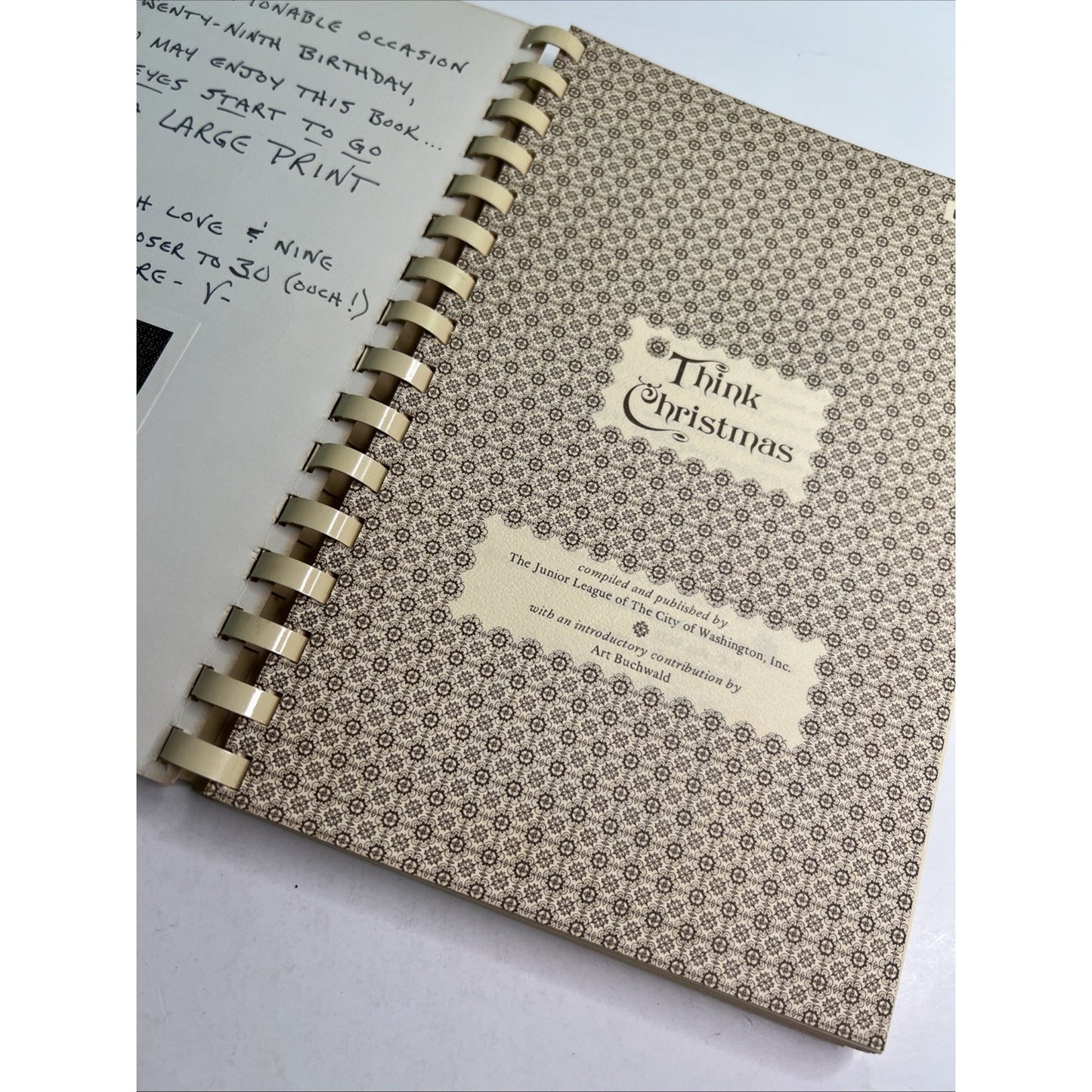 1975 Think Christmas Cookbook Gifting Decorations By Junior League Washington