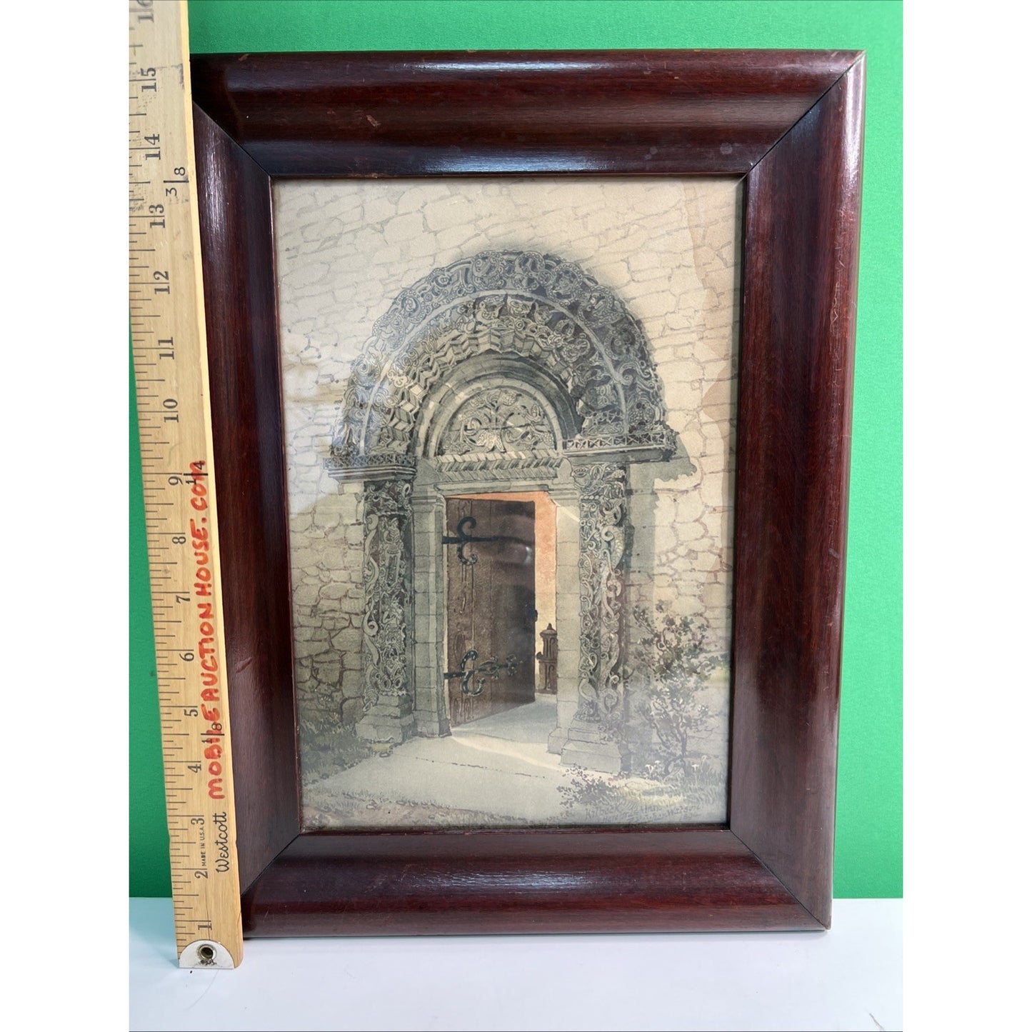 1894 Hand Tinted Archway Kilpeck Herefordshire P. Fletcher Watson 1842-1907