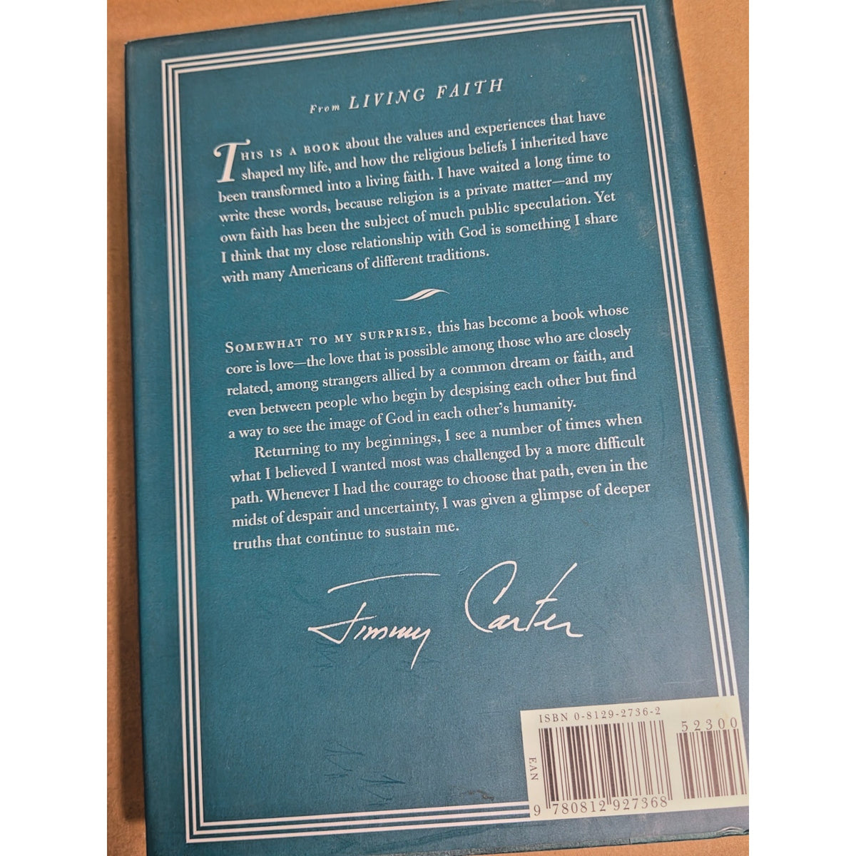 Jimmy Carter Presidential Faith Book Collection - Two 1st Editions - HC DJ