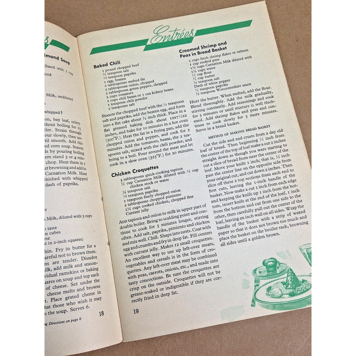 Rare Vintage 1945 Carnation Cook Book by Mary Blake - Mid-Century Ephemera