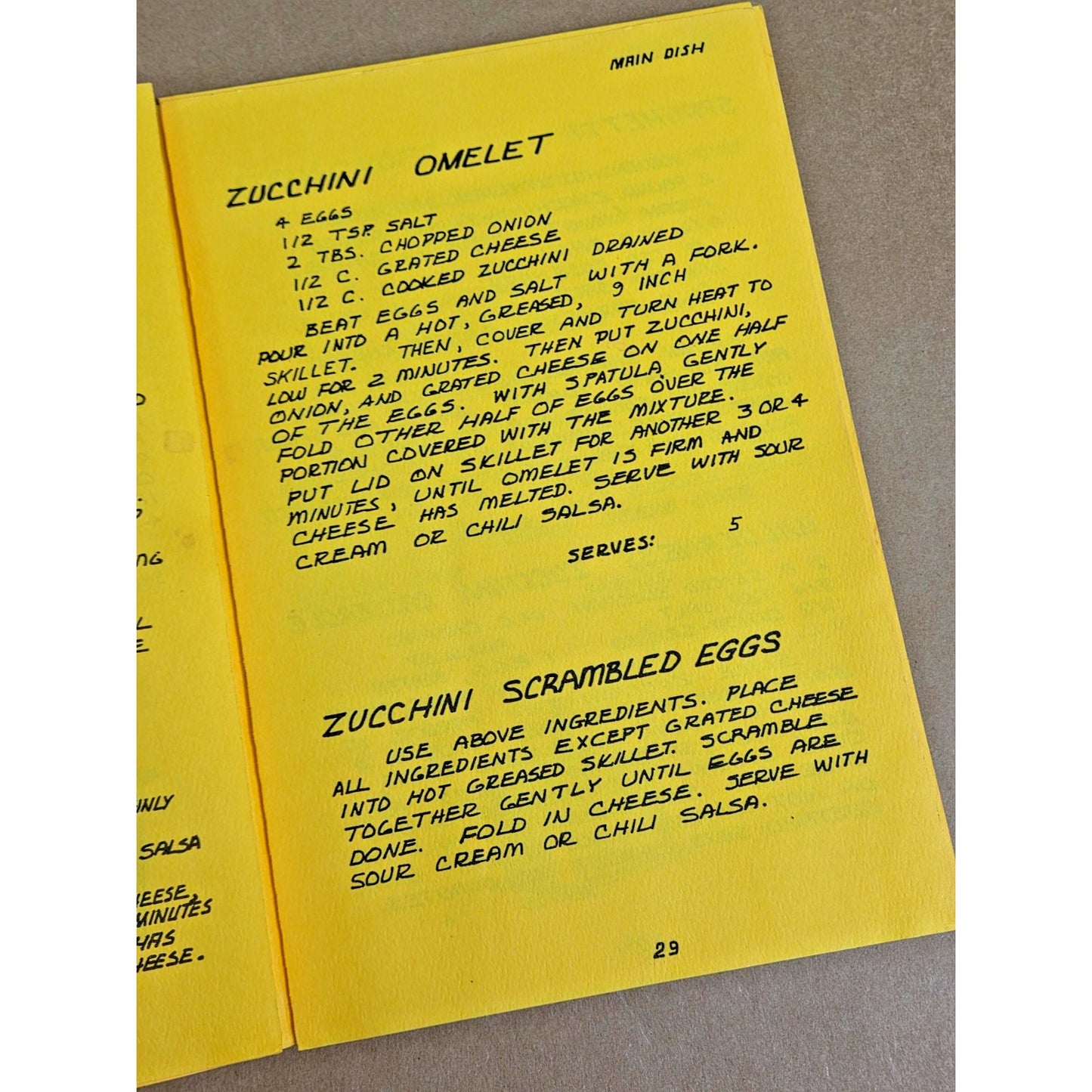 Vintage 1976 Zucchini Cookery Cookbook Enlarged Lemley Homesteading Oregon