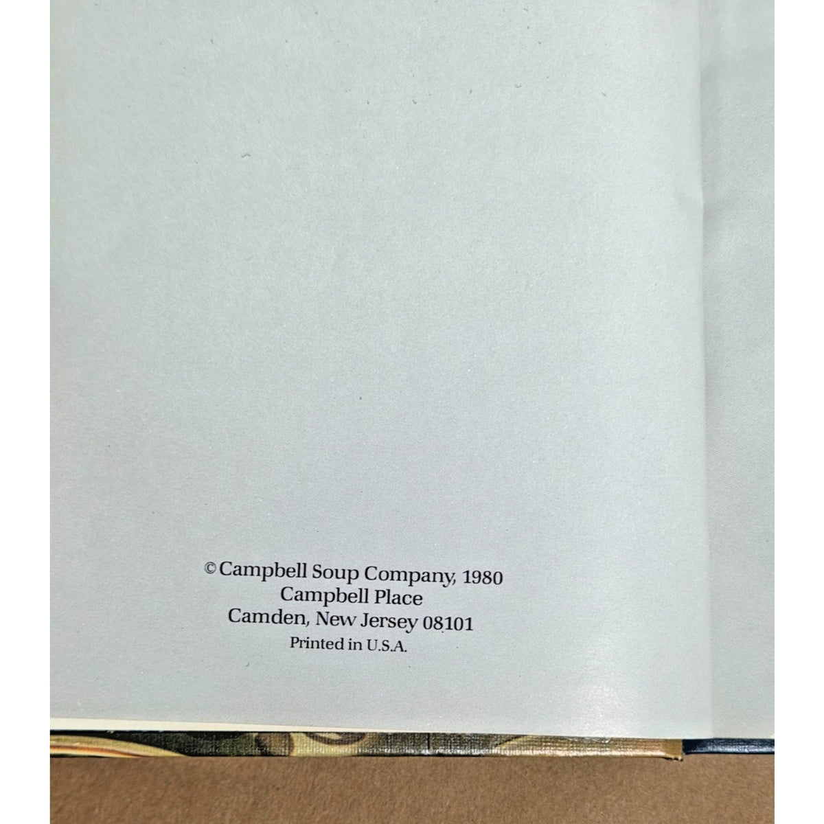 Vintage 1980 Campbell's "The International Cook" Hardcover Cookbook - 1st Ed.