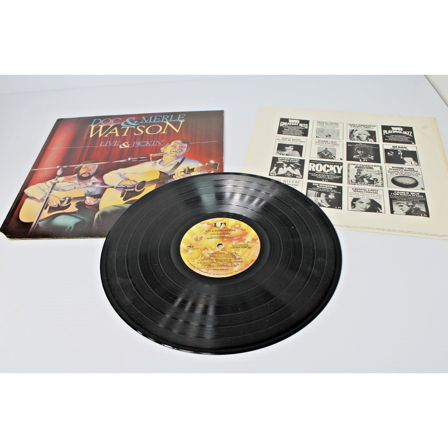 Doc & Merle Watson- Live & Pickin' 1979 Live Album- Country Folk Blues Bluegrass