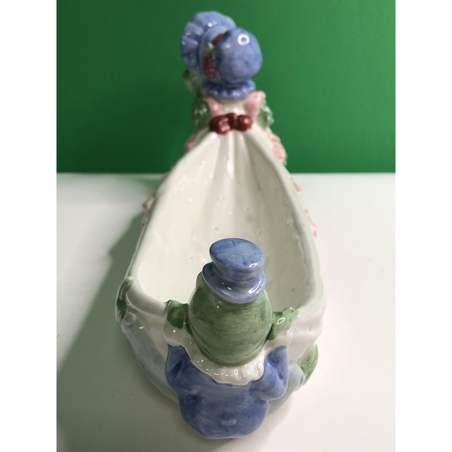 Vintage 1991 FITZ & FLOYD Alligator & Frog Candy Dish Cracker Tray Adorable