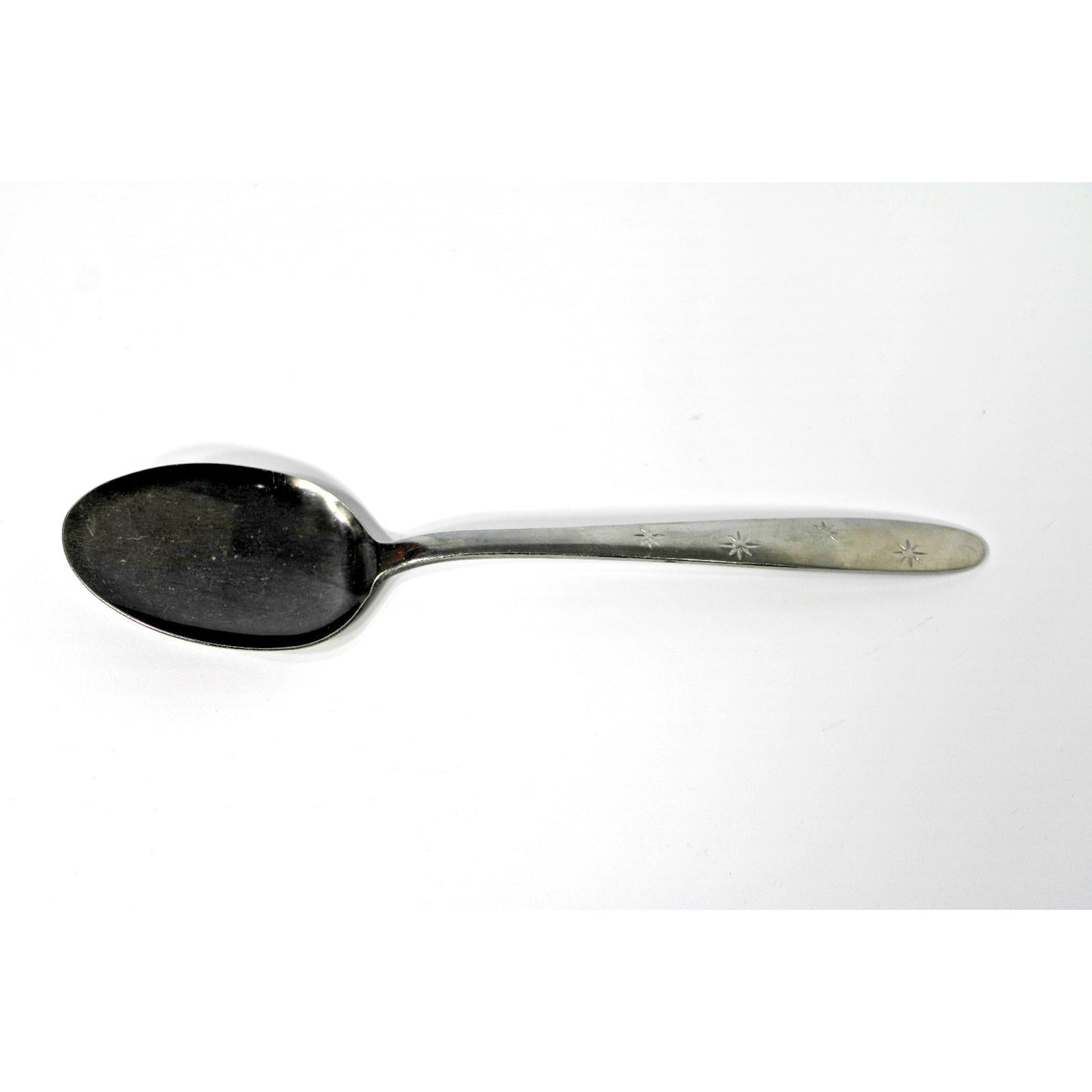 Vintage MCM Atomic Starburst Flatware, NASCO Stainless SAPPHIRE Table Spoon