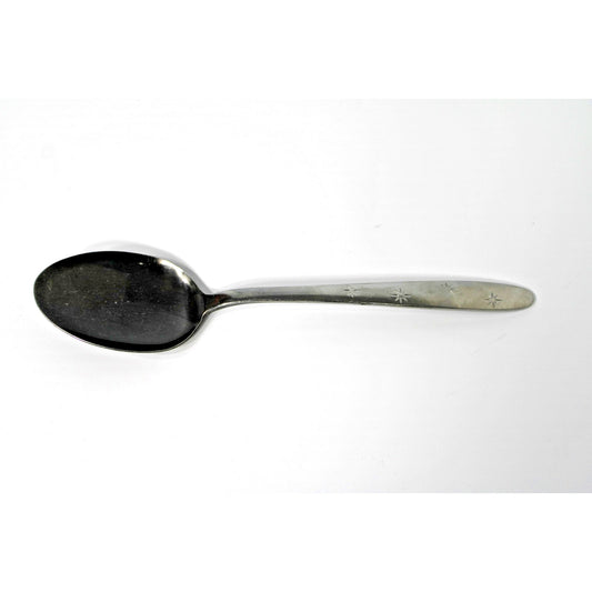 Vintage MCM Atomic Starburst Flatware, NASCO Stainless SAPPHIRE Table Spoon