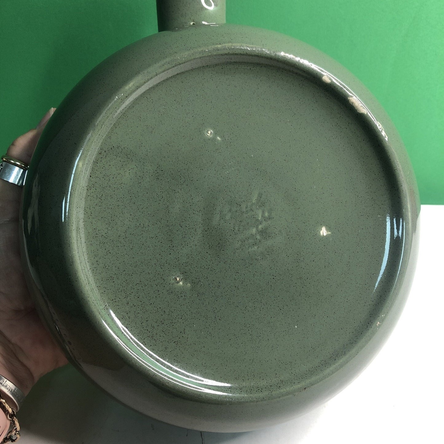 Russel Wright Bean Pot MCM Retro Green Steubenville Casserole Kitchen Decor 2 Qt