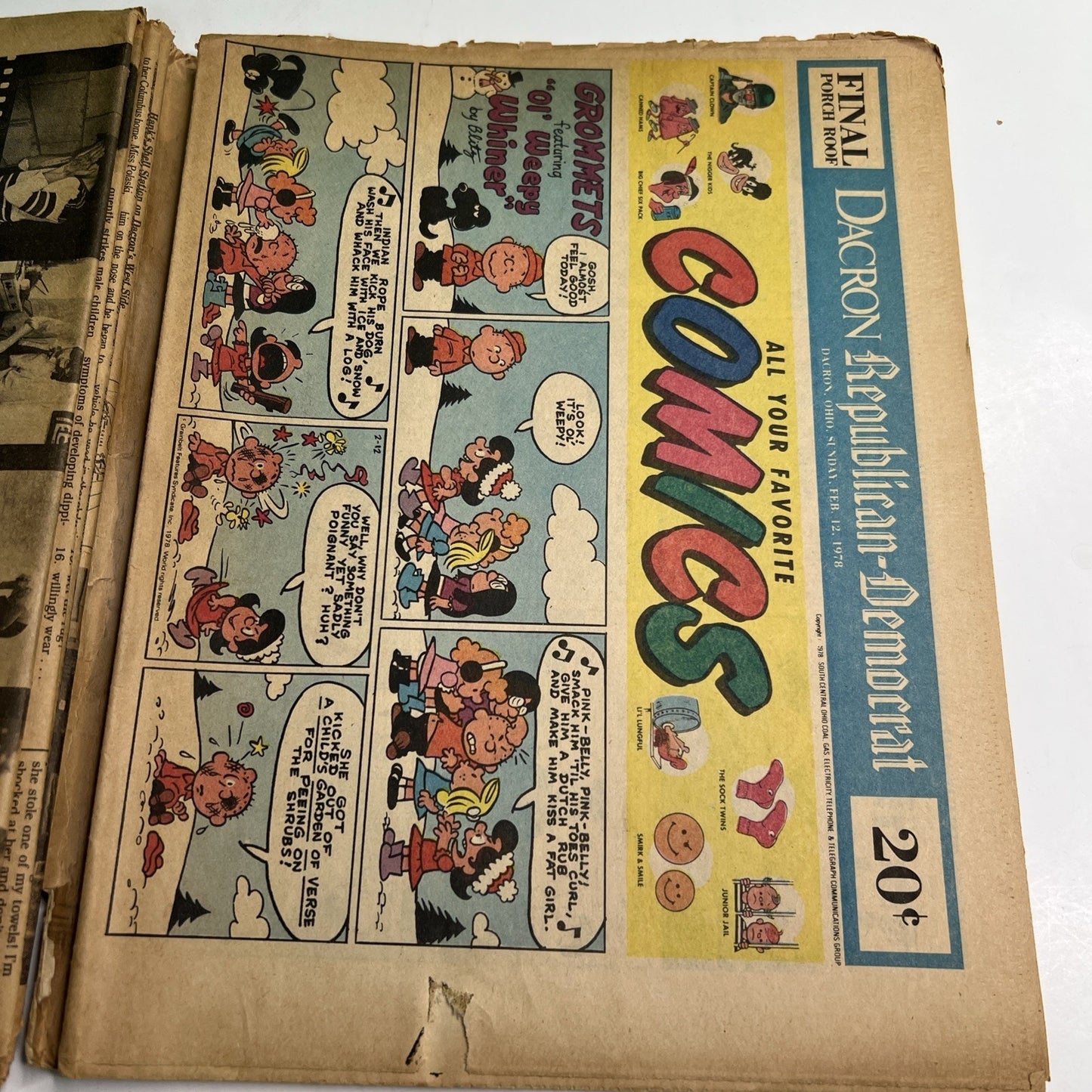National Lampoon Sunday Newspaper Parody Sequel To 1964 High School Yearbook ￼