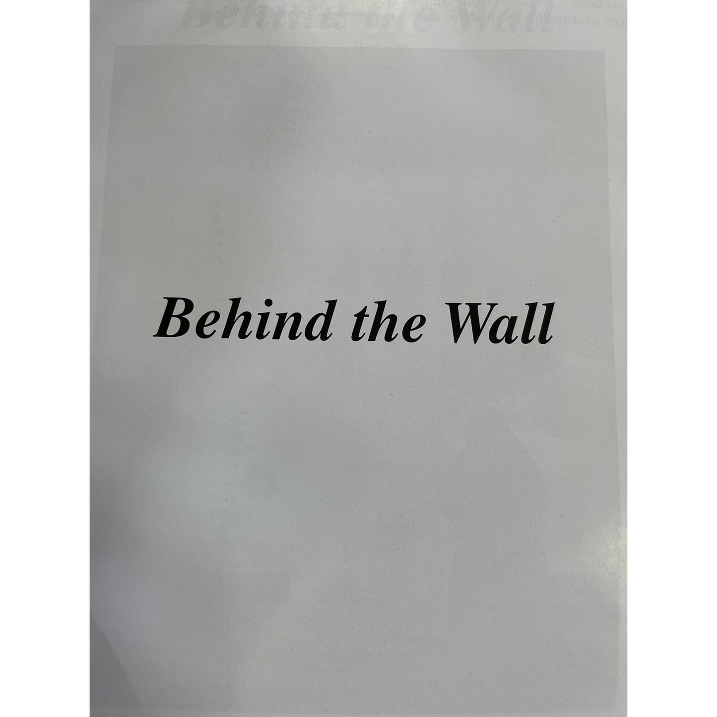 BEHIND THE WALL - The Sisters of the Visitation Mobile Alabama 1833-2002 By Crow