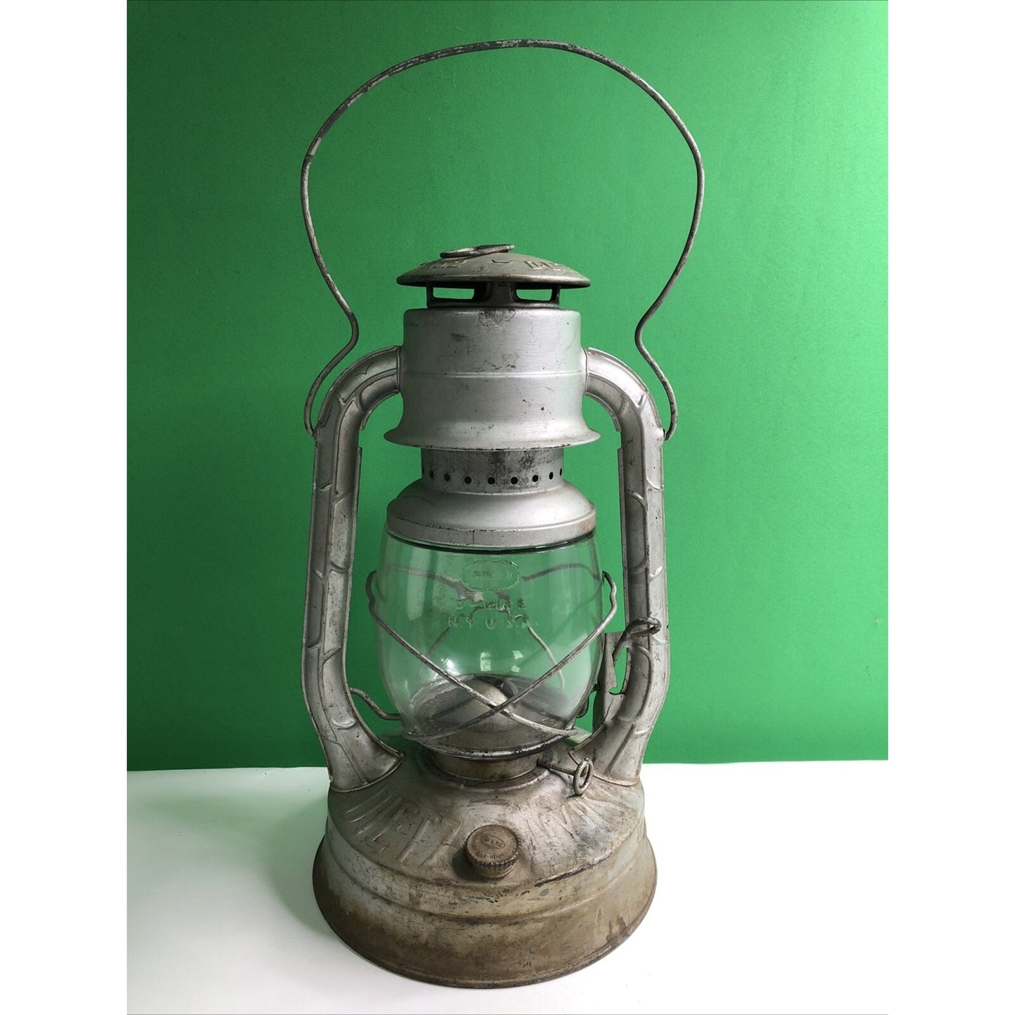 Antique Dietz D-Lite No. 2 Railroad Lantern Train Lamp Kerosene Oil Made In USA