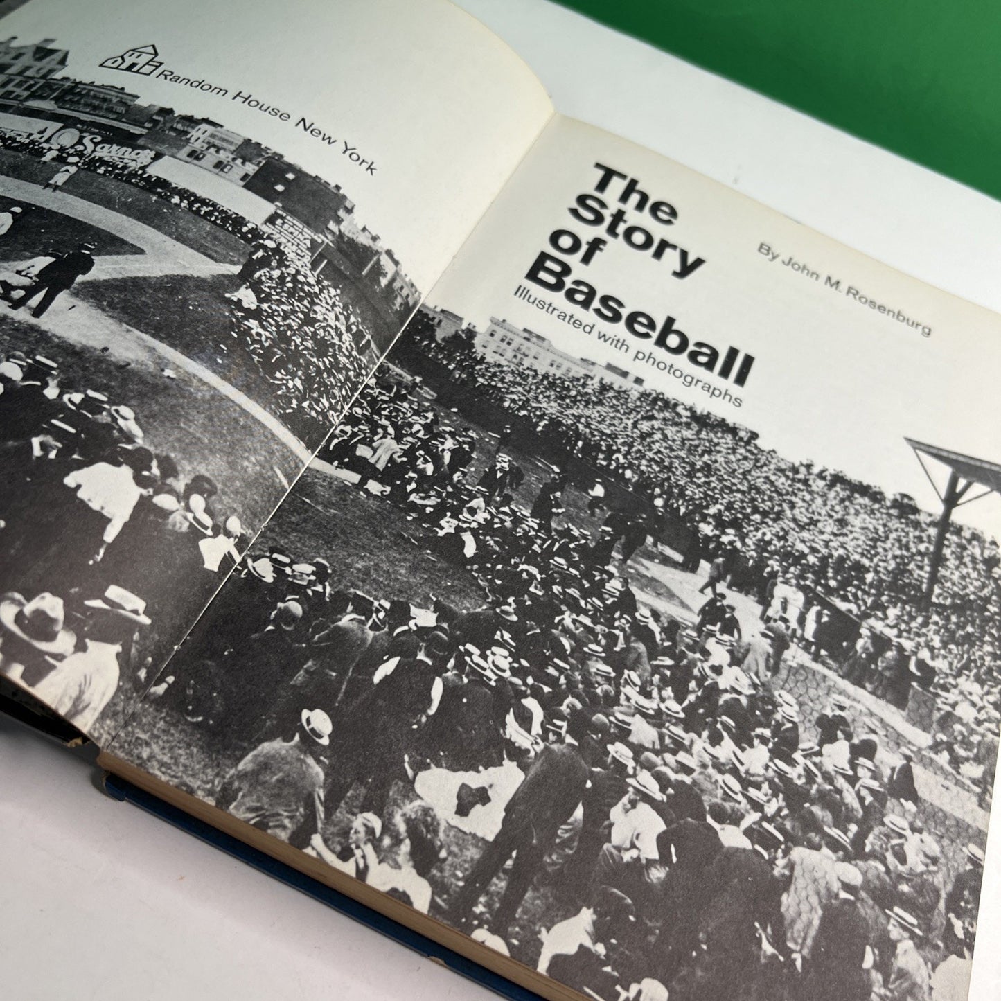The Story of Baseball Illustrated Hardcover Book 1962 by John M. Rosenburg