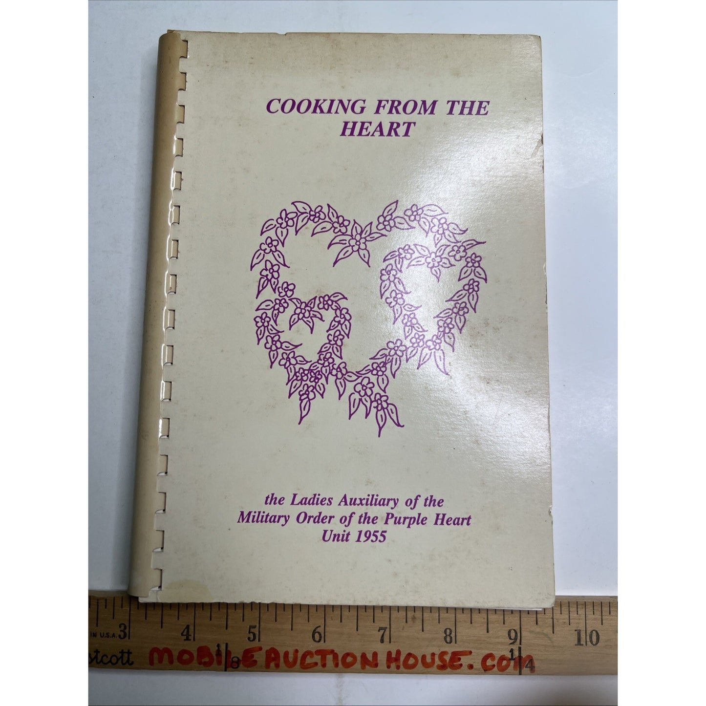 1993 Cookbook Ladies Auxiliary Military Order Purple Heart Unit 1955