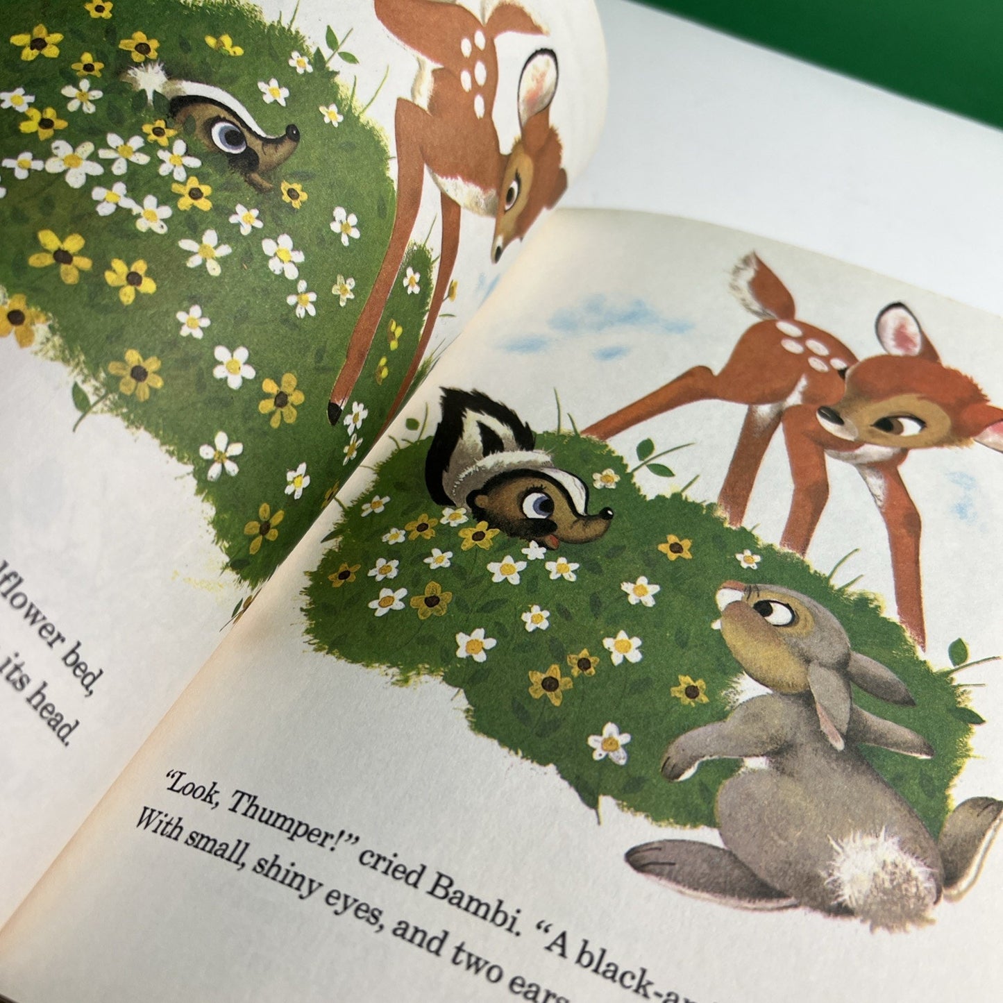 Vintage 1972 Walt Disney's Wonderful World of Reading, Bambi Gets Lost Book.