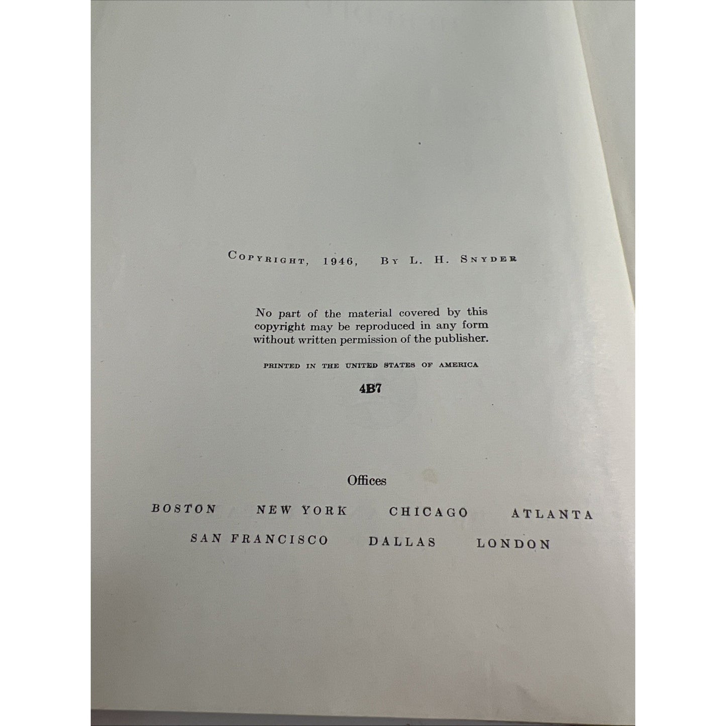 The Principles Of Heredity 3rd Edition By Laurence H. Snyder 1946 HC Illustrated