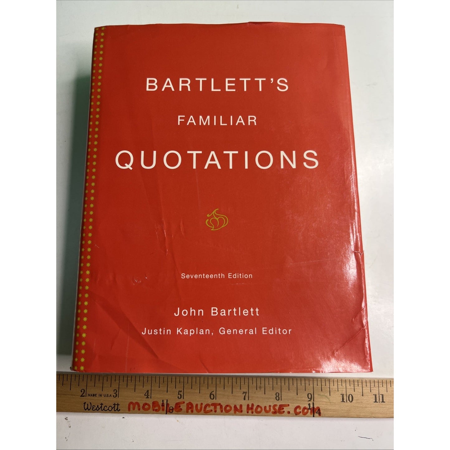 Bartlett's Familiar Quotations by Justin Kaplan and John Bartlett 2092 HC DJ