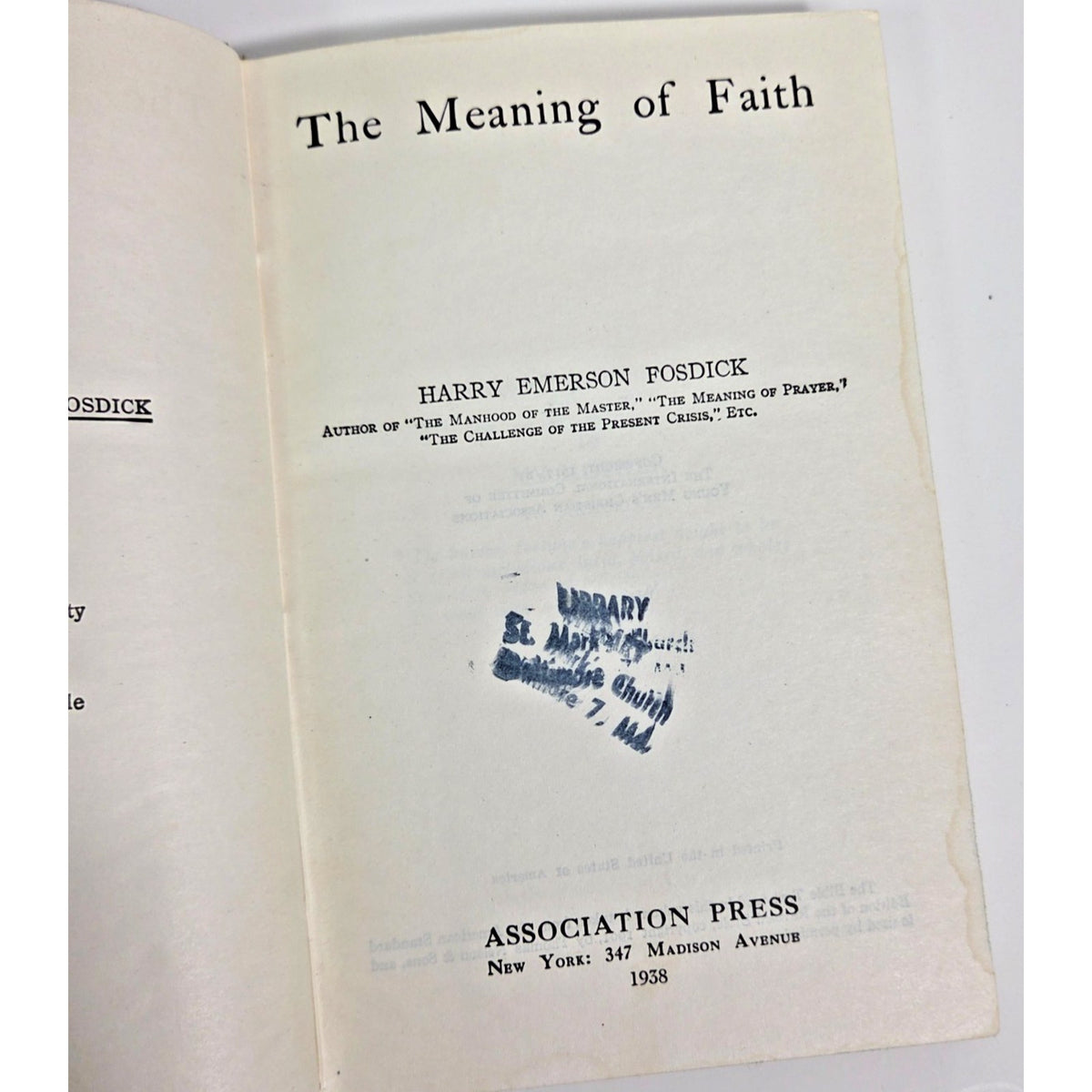 Vintage Harry Emerson Fosdick Devotional Book Set Service Faith Prayer