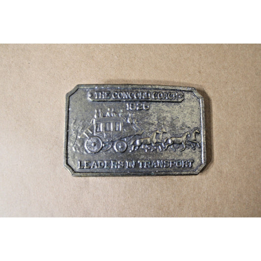 Vintage Belt Buckle, Western "The Concord Coach" Stagecoach Old West