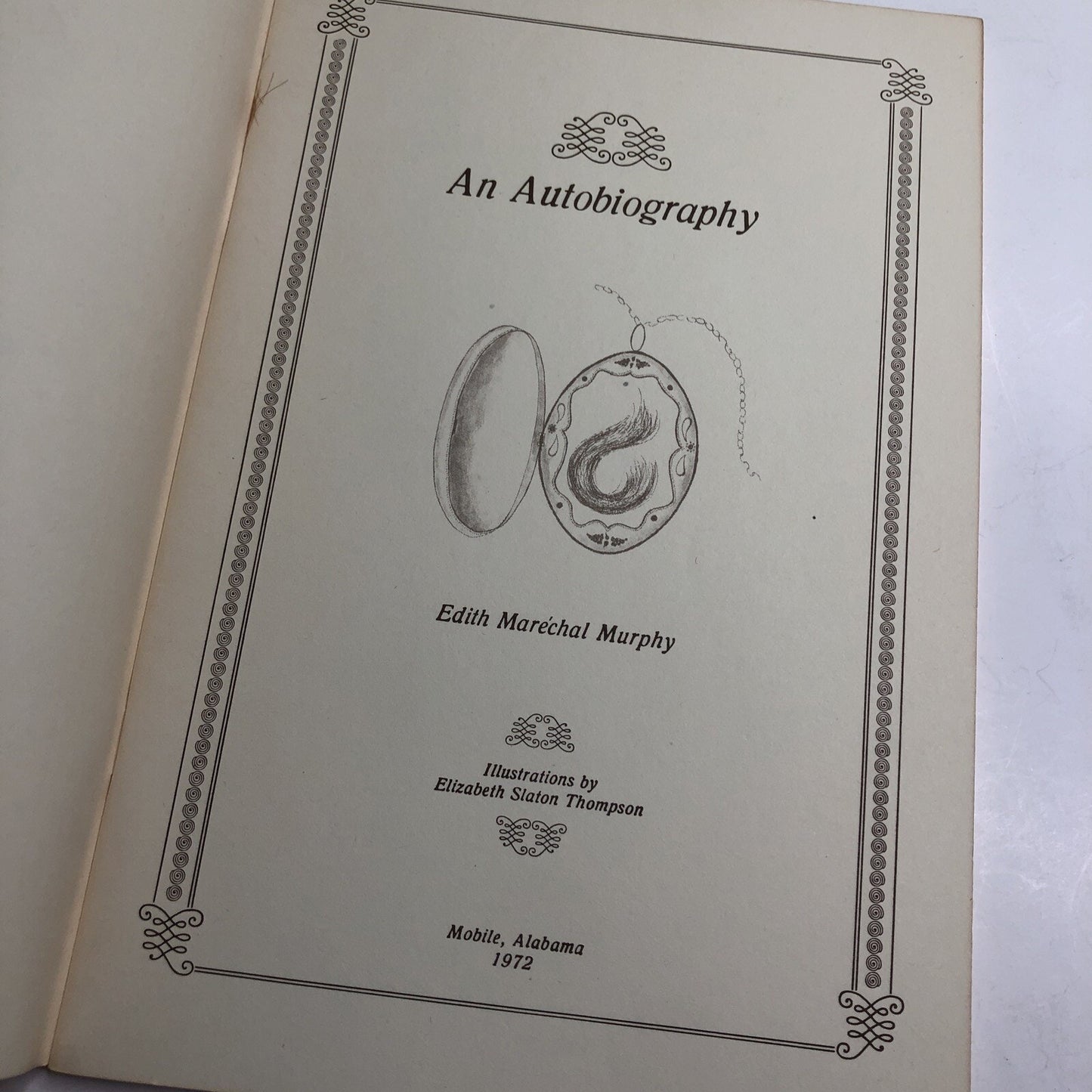 An Autobiography By Edith Maréchal Murphy Mobile Alabama AL Author 1972 PB Illus