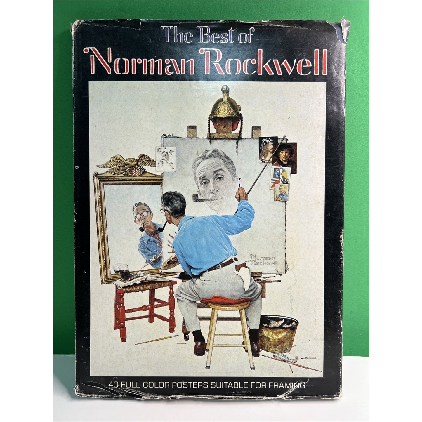 The Best of Norman Rockwell Hardback 40 Full Color Posters 1979