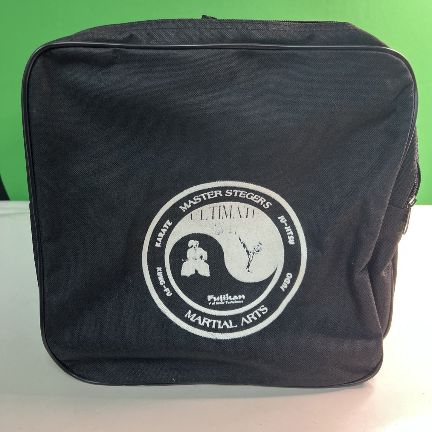 Vintage Gym Duffel Bag 23”x12”x12” Master Steger’s Martial Arts Mobile Alabama