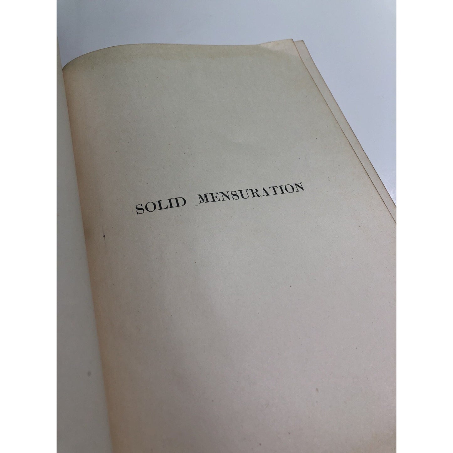 Solid Mensuration With Proofs By Kern & Bland 1946 2nd Edition 5th Printing HC