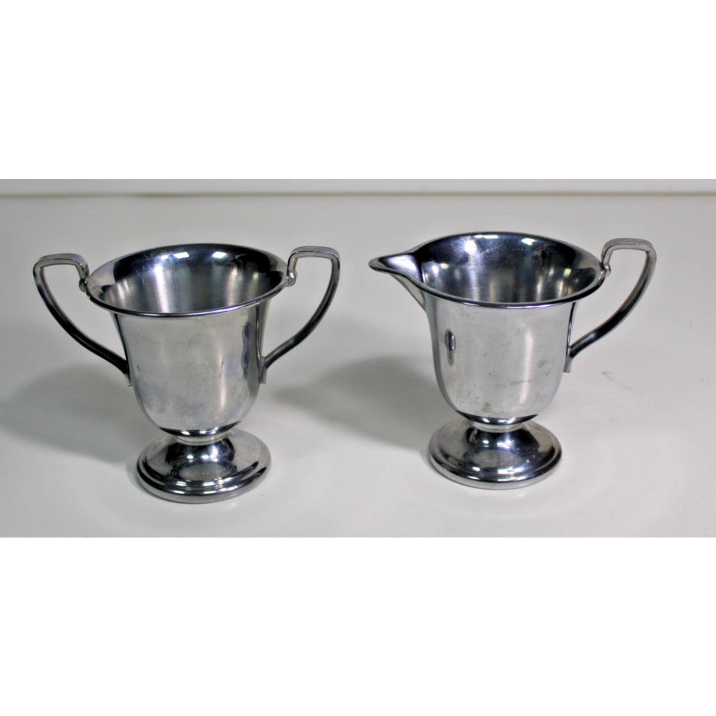 Vintage 1960s Farberware Mid-Century Stainless Steel Sugar/ Creamer Set- Perfect