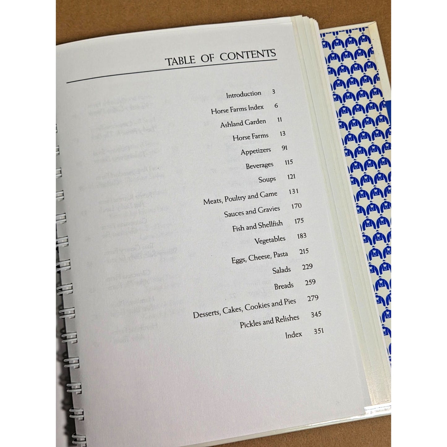 Bluegrass Winners: A Cookbook- Garden Club of Lexington KY Vintage Equestrian EX