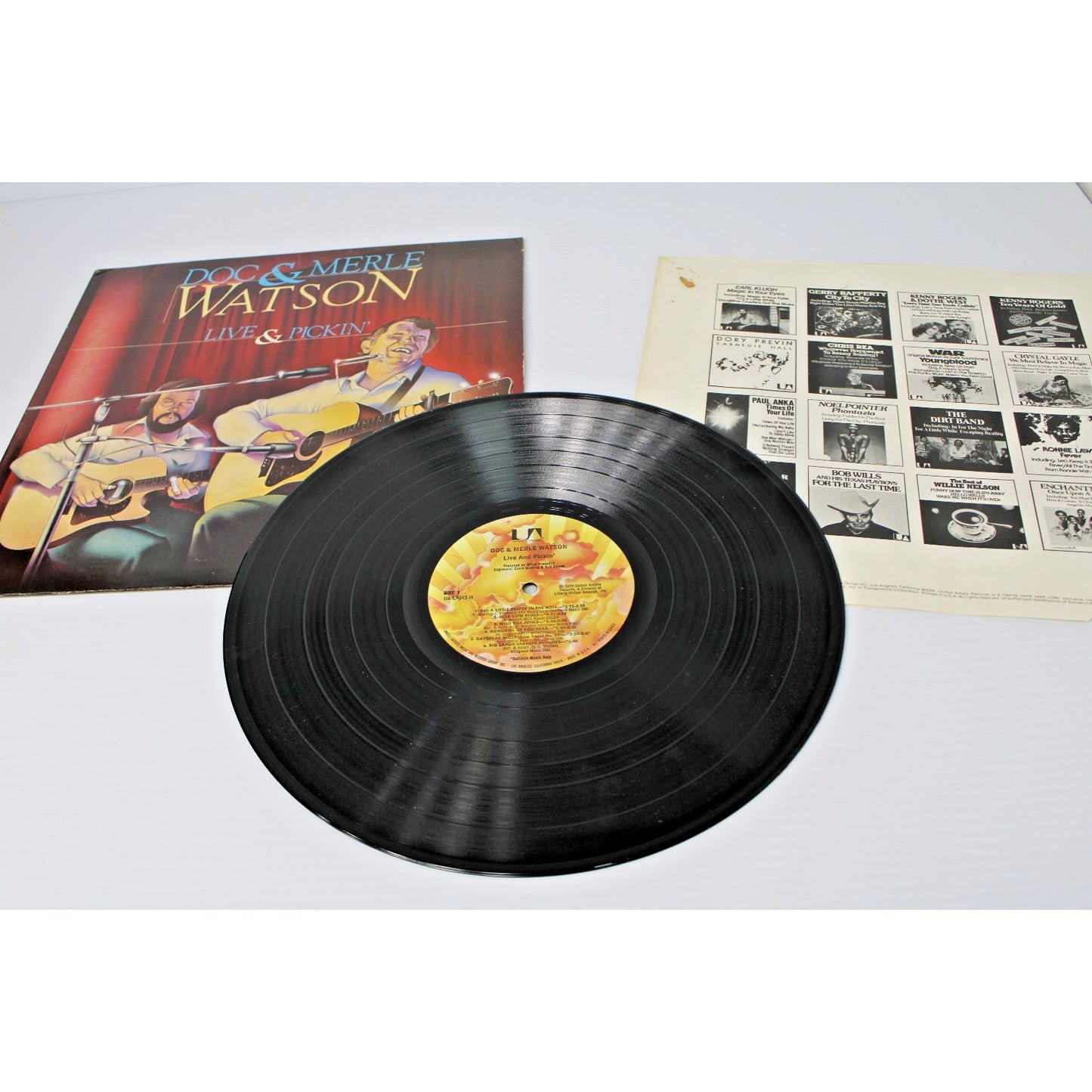 Doc & Merle Watson- Live & Pickin' 1979 Live Album- Country Folk Blues Bluegrass