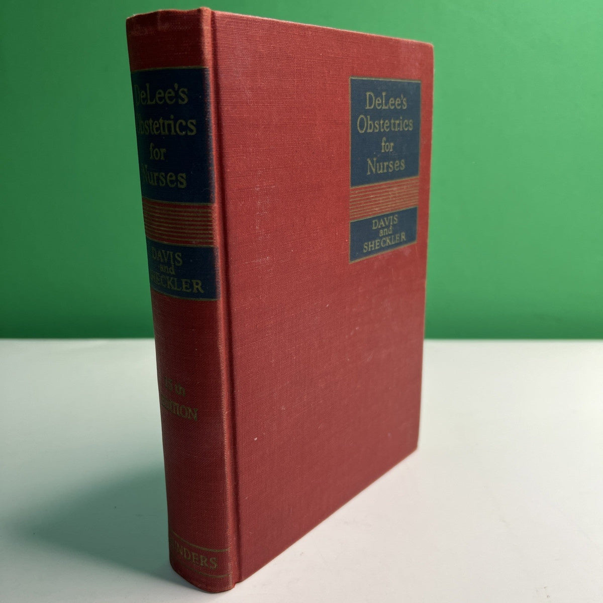 1953 DeLee's Obstetrics for Nurses by Davis and Sheckler Illustrated HC