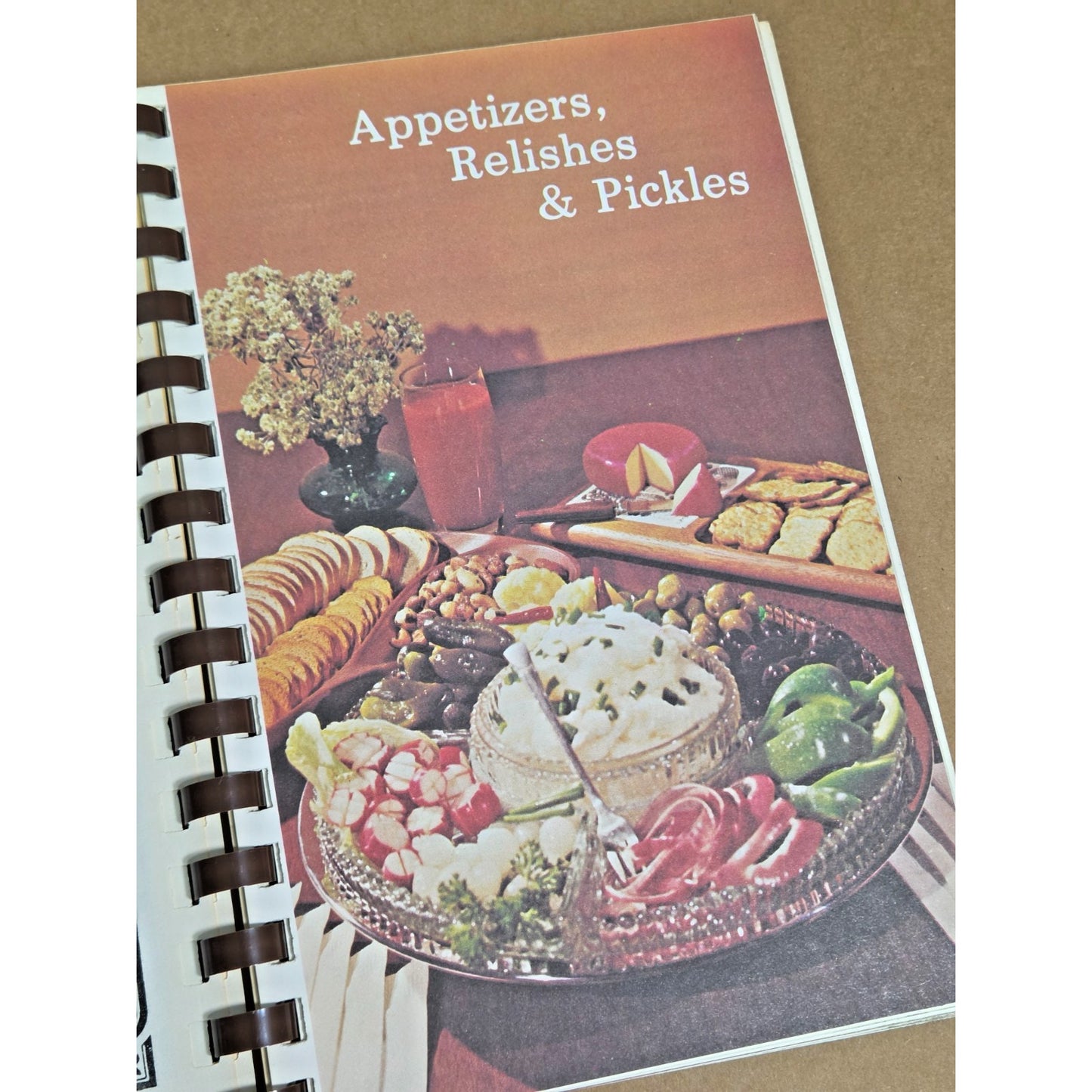 Vintage Beta Sigma Phi "Cherished Recipes" Community Cookbook - Spiral Bound