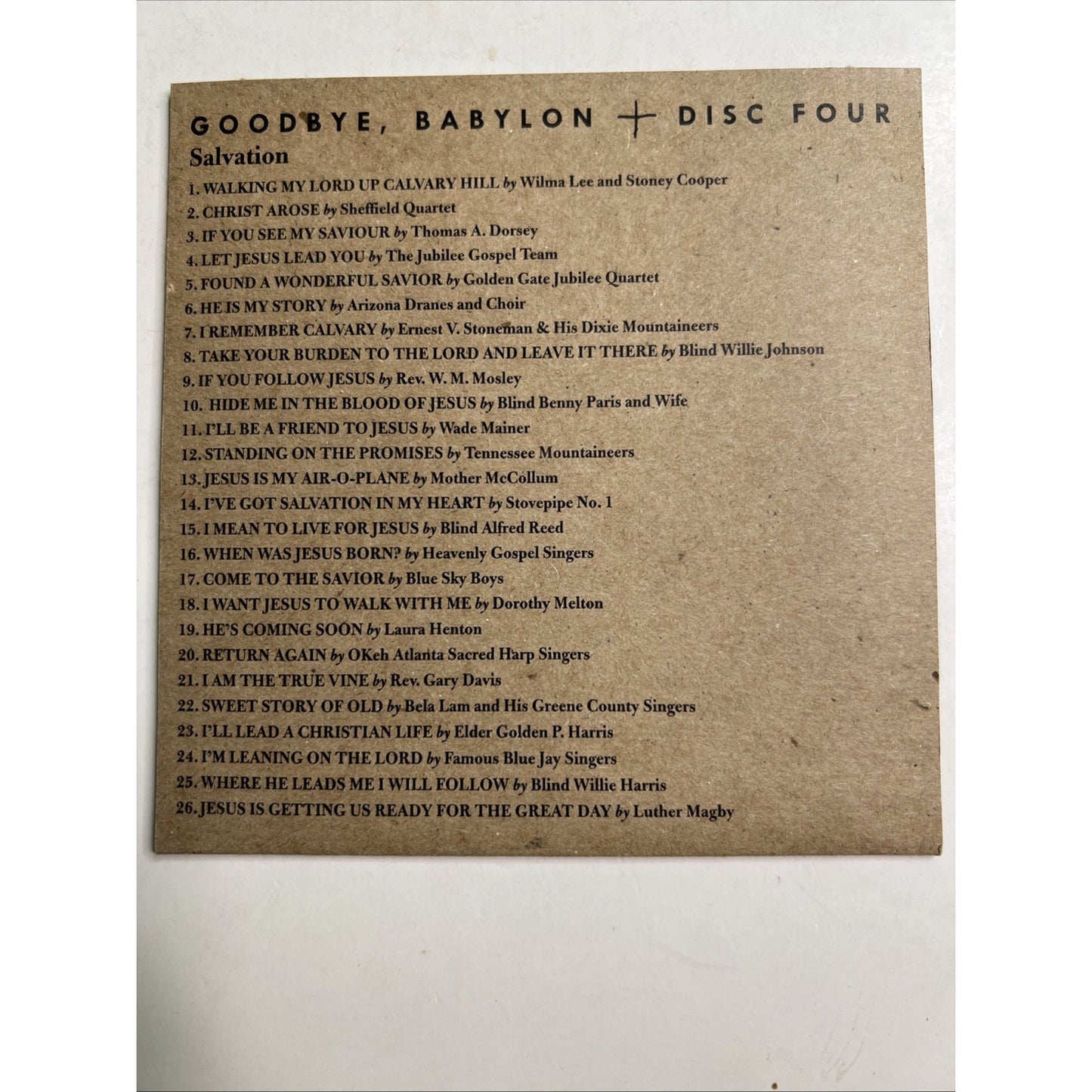 Goodbye Babylon 5 CD (2-6) Box Set Dust-to-Digital 2003 Gospel Music #1 Missing