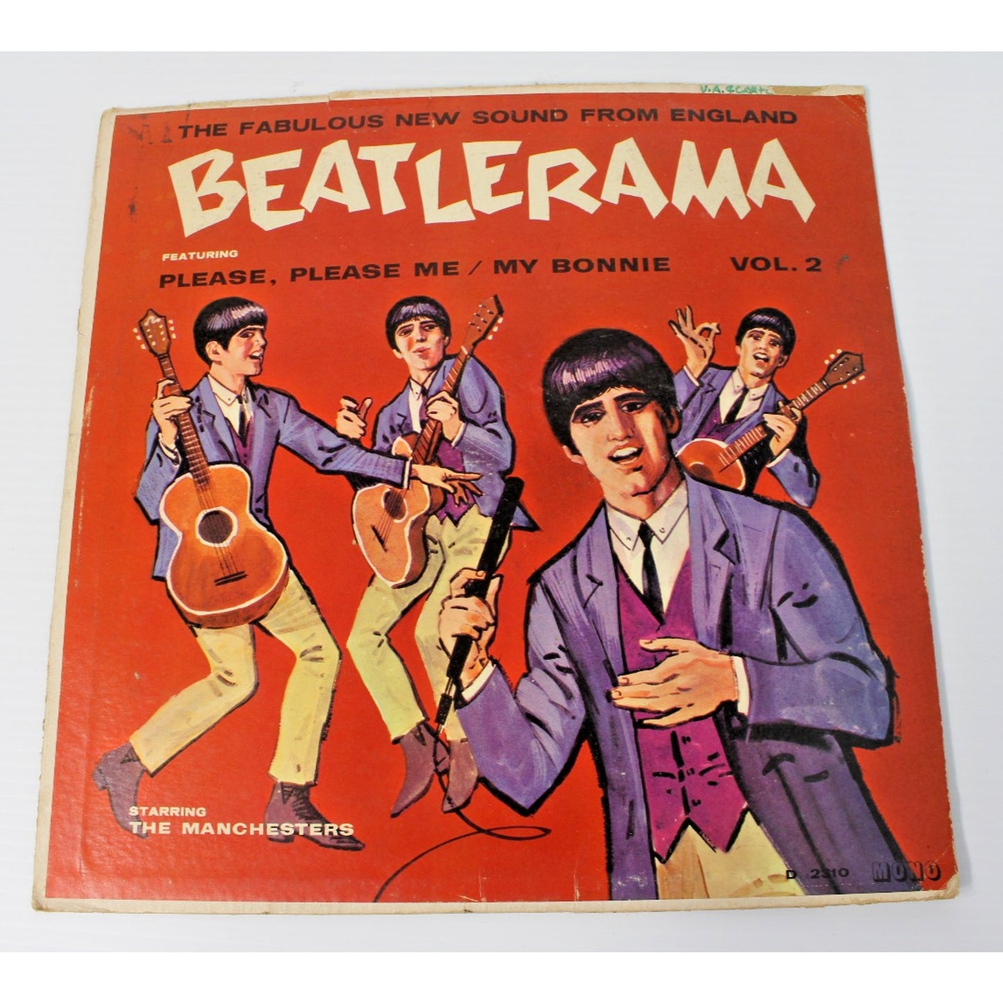 The Manchesters- Beatlerama Vol 2, 1964 Mono LP, Beatle Covers, Very Good (VG)