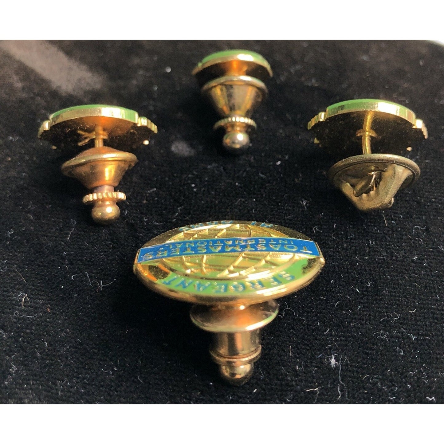 Lot 4 Toastmasters International Pins Lapel Pocket Hat Sergeant At Arms