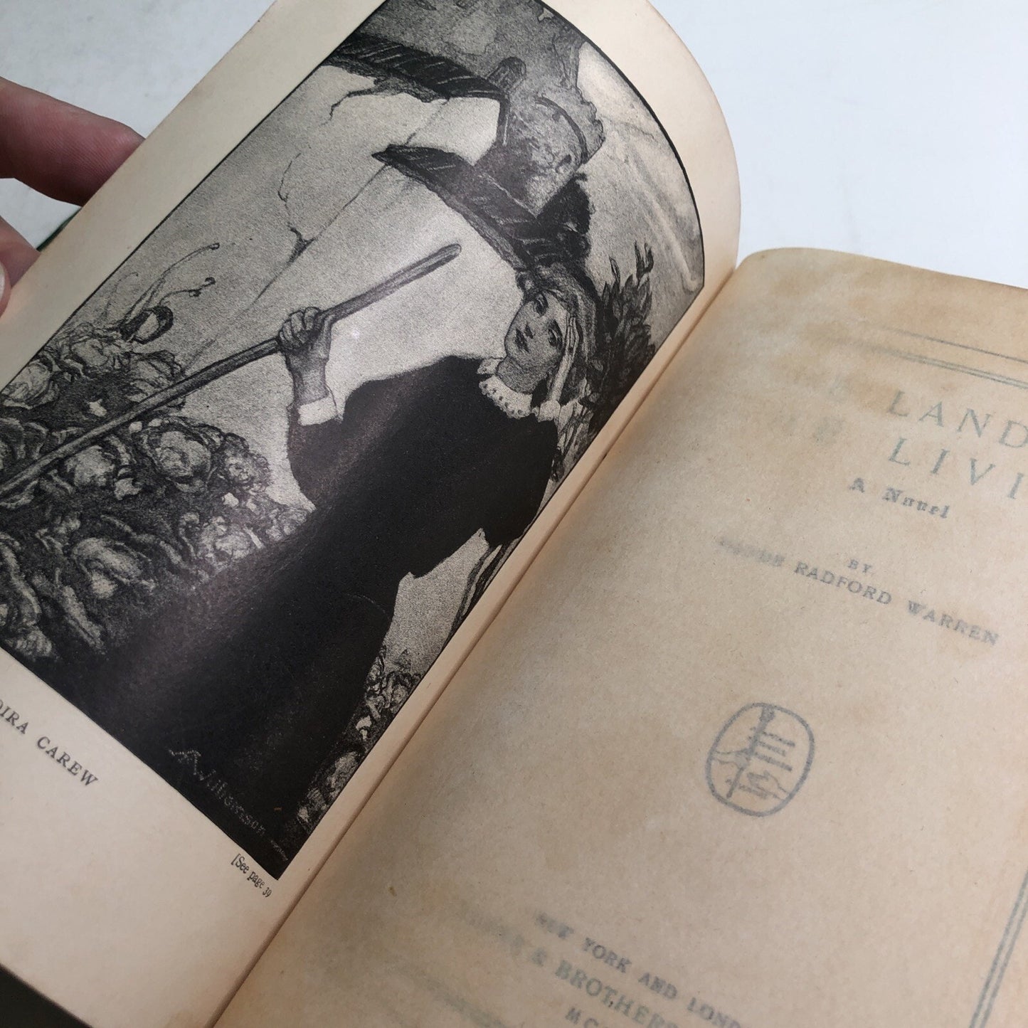 Land of the Living by MAUDE RADFORD WARREN FIRST EDITION 1908 HC Damage