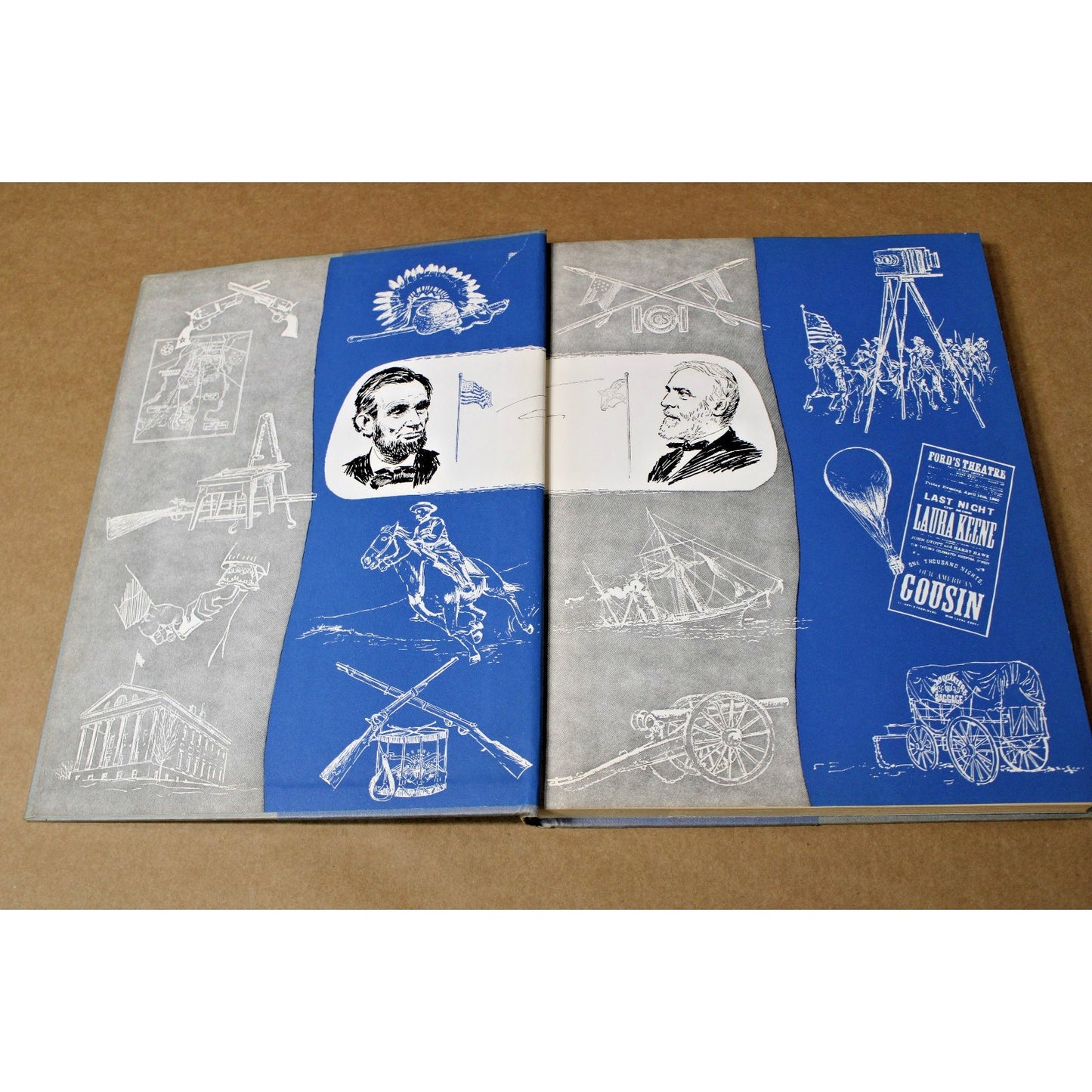 Vintage Two Flags Flying Donald J Sobol 1960 Hardcover Civil War History Book