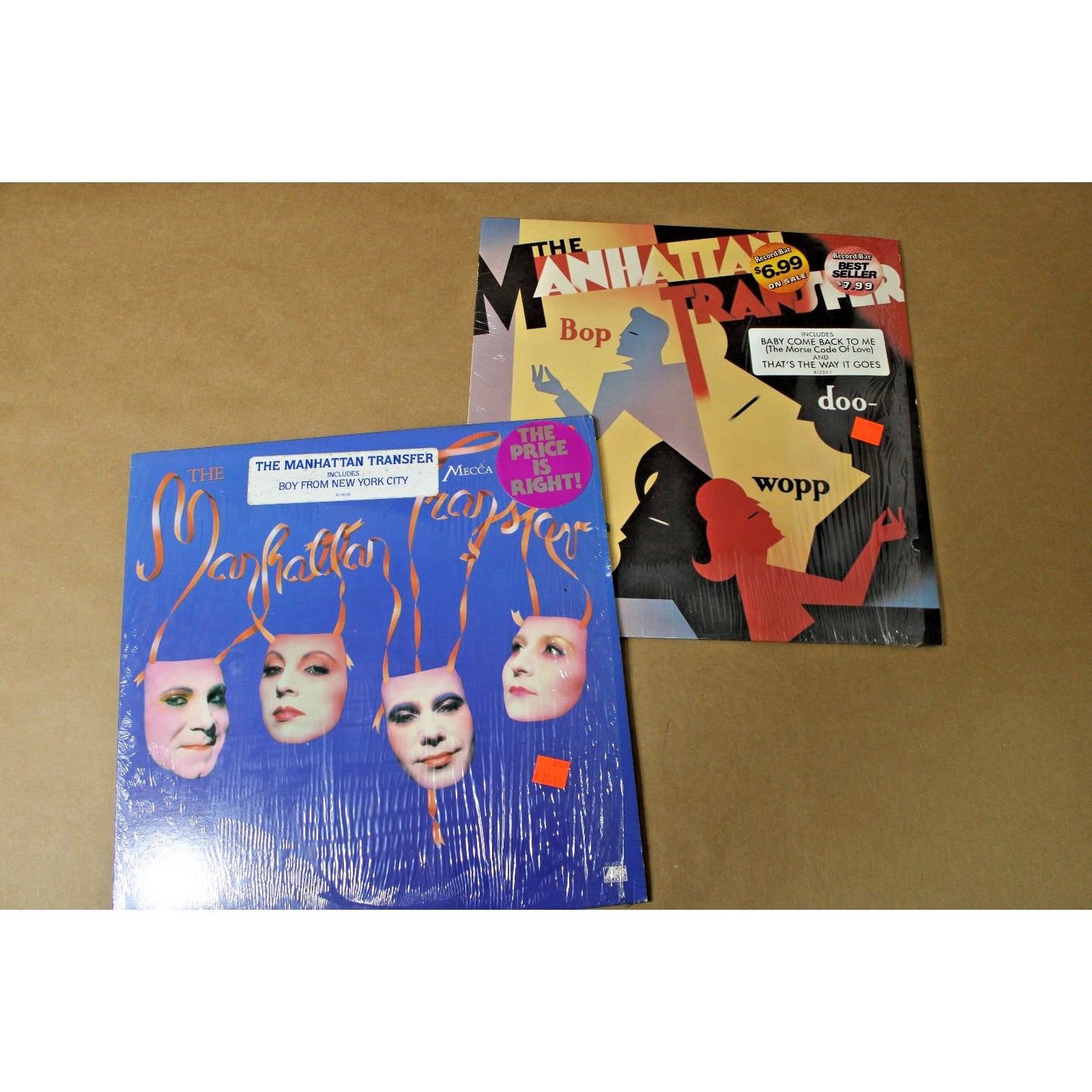 2 Album Lot, 11-time Grammy Winners The Manhattan Transfer, 1980s Jazz Fusion