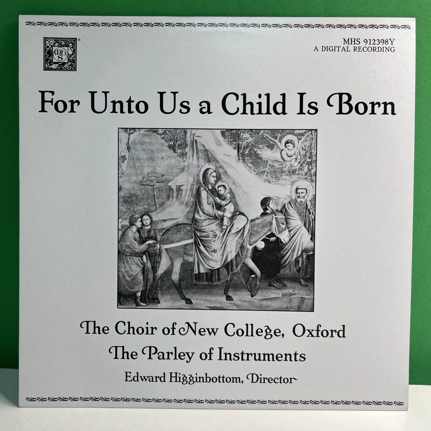 MHS 912398Y For Unto Us A Child Is Born Choir Of New College Oxford 1989 LP