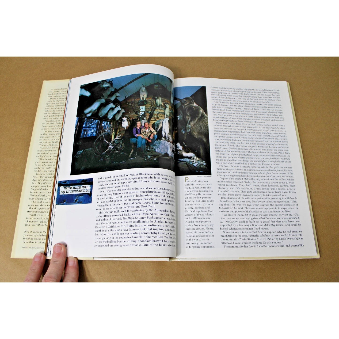 Alaska's Magnificent Parklands (National Geographic), 1984 Hardcover w/ DJ