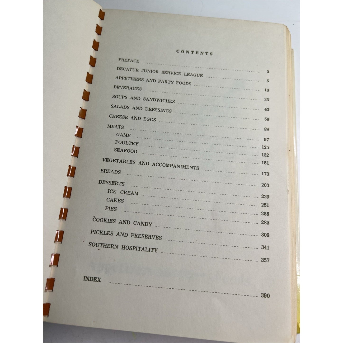 Cotton Country Cooking Hardcover Cookbook 1972 Decatur AL Junior Service League
