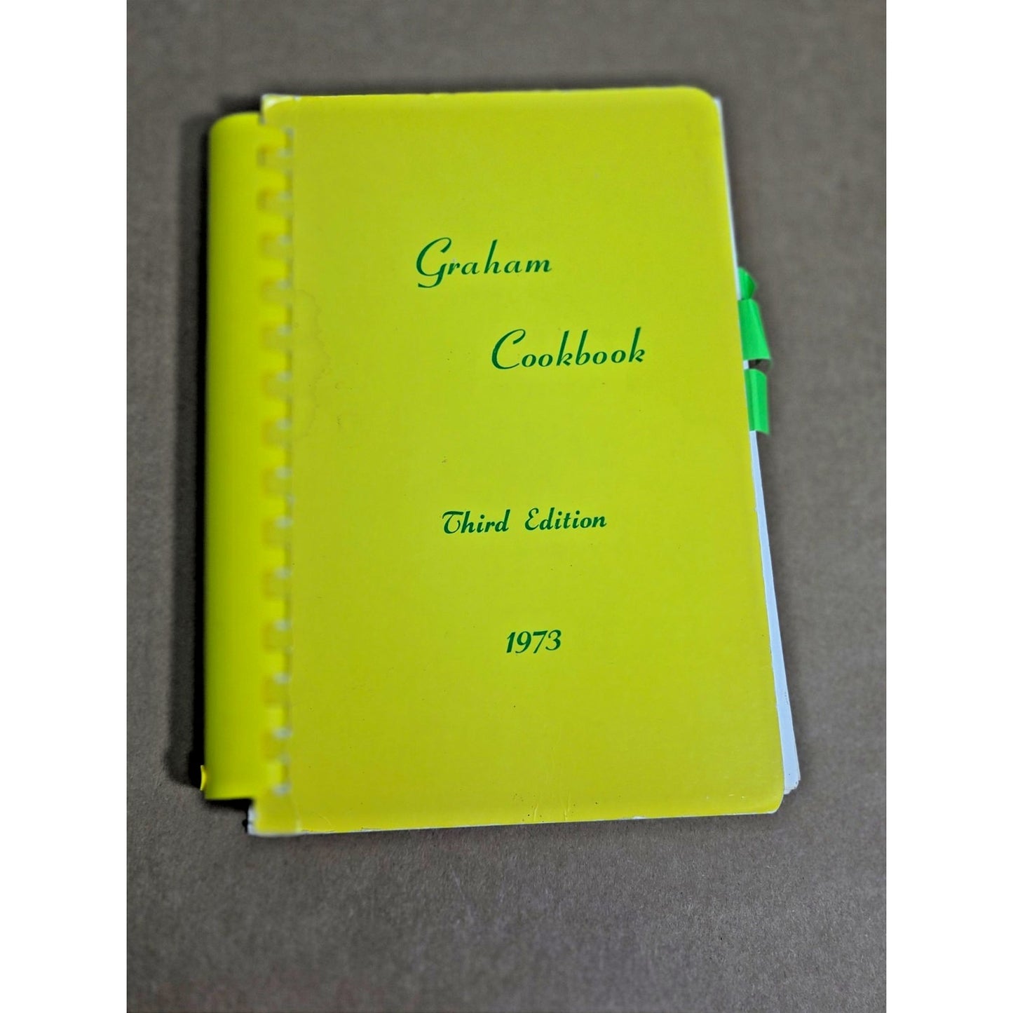 Vintage 1973 Graham Cookbook 3rd Ed - TX Texas Methodist Community Recipes