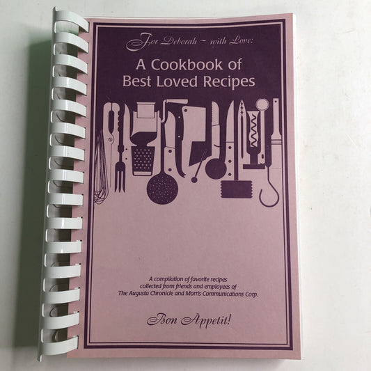 Vintage Cookbook Of Best Loved Recipes 1995 Pearson Augusta Chronicle Morris Com
