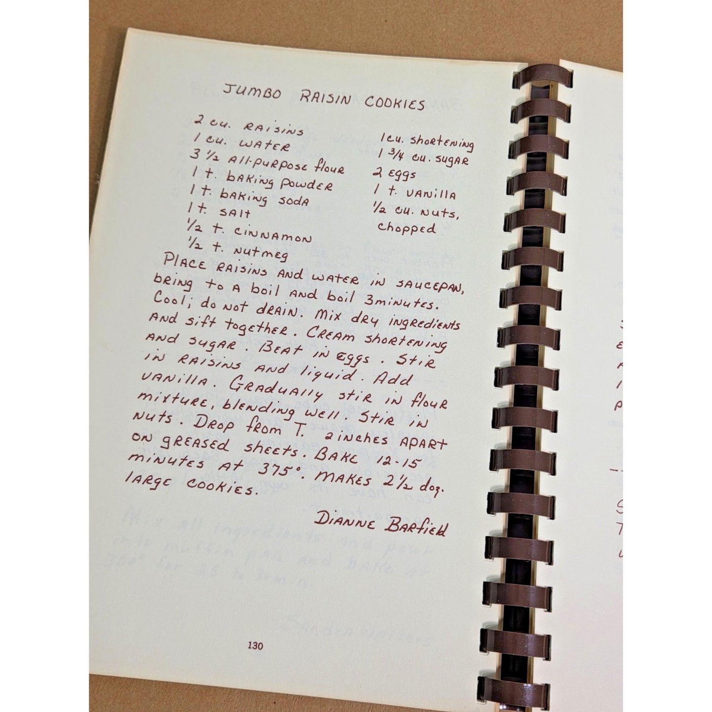 Vintage 1977 Plains Pot-Pourri Cookbook - Jimmy Carter Family Recipes Comb Bound