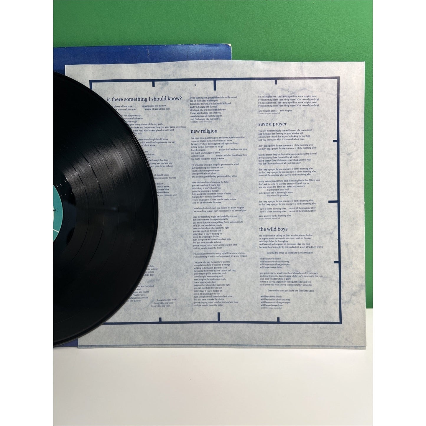 Duran Duran Arena Recorded Around the World 1984 Vinyl LP Record Gatefold