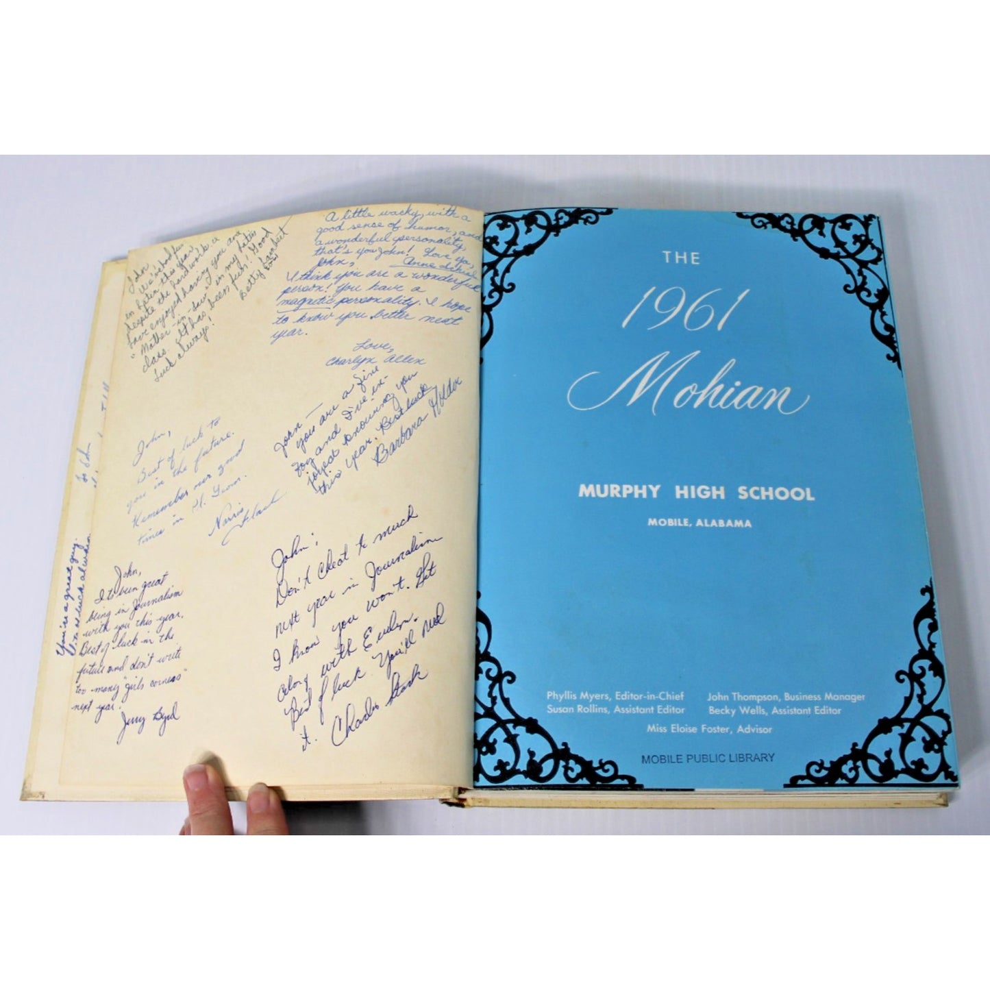 Vintage 1961 Mohian Murphy High School Yearbook Mobile AL Alabama