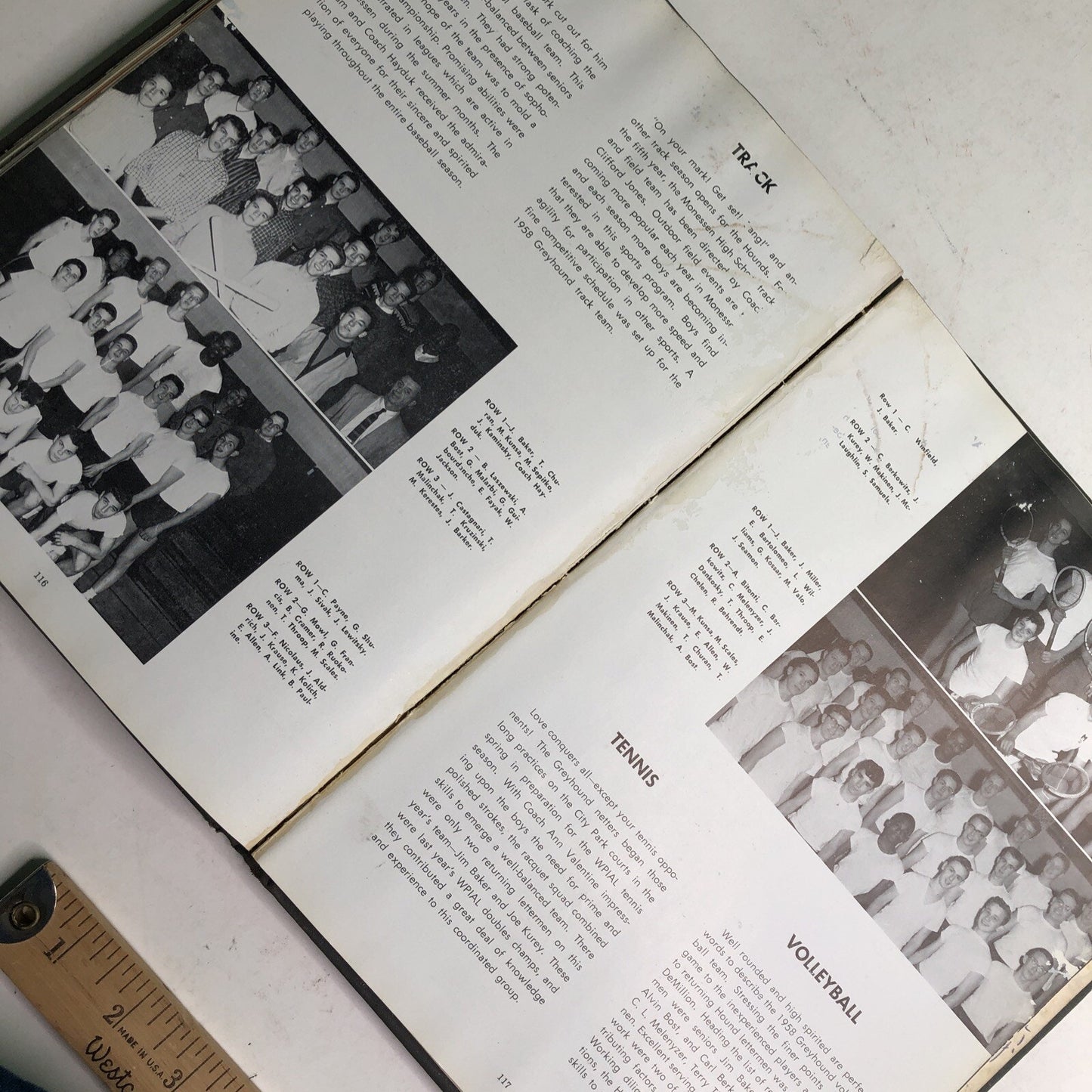 1958 GREYHOUND YEARBOOK Monessen Pennsylvania PA High School