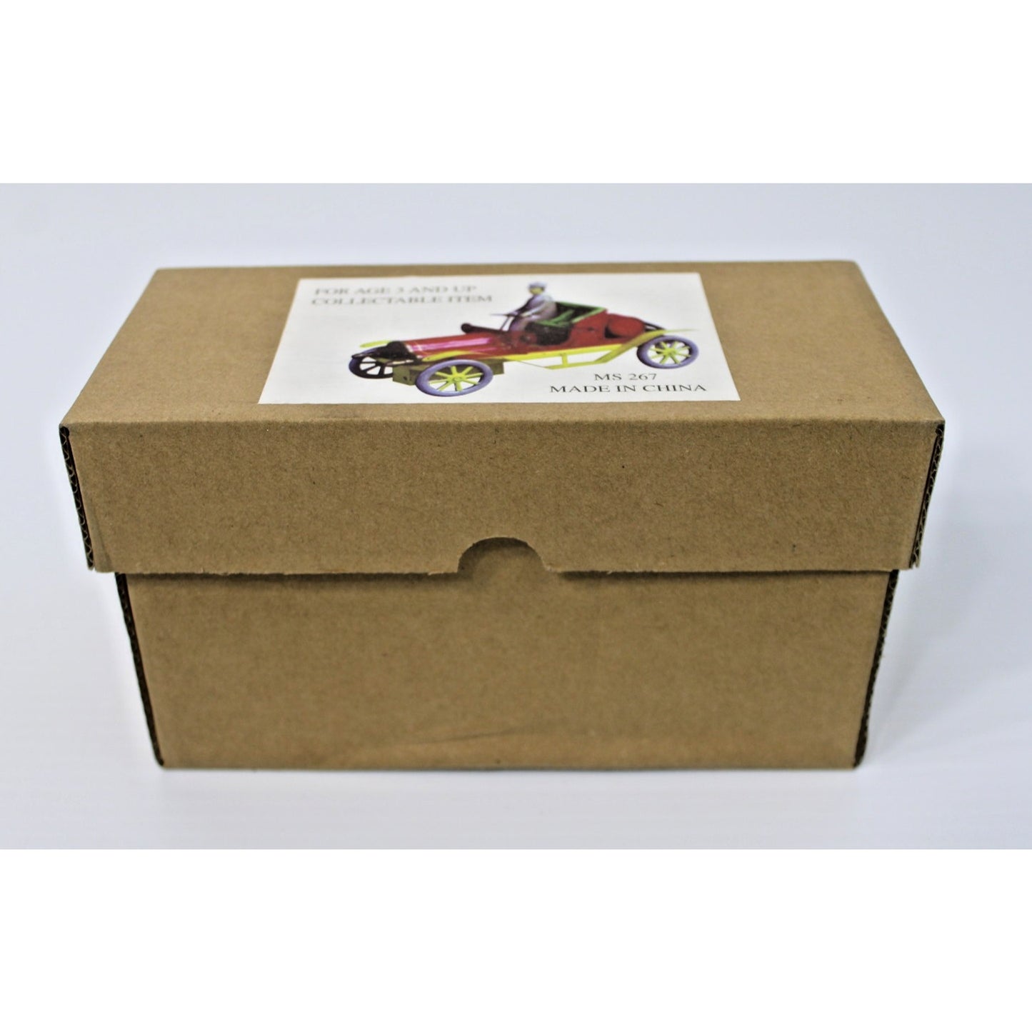 Boxed Wind-up Tin Toy Collectible Car w/ Key MS267- New Old Stock, VTG Nostalgia