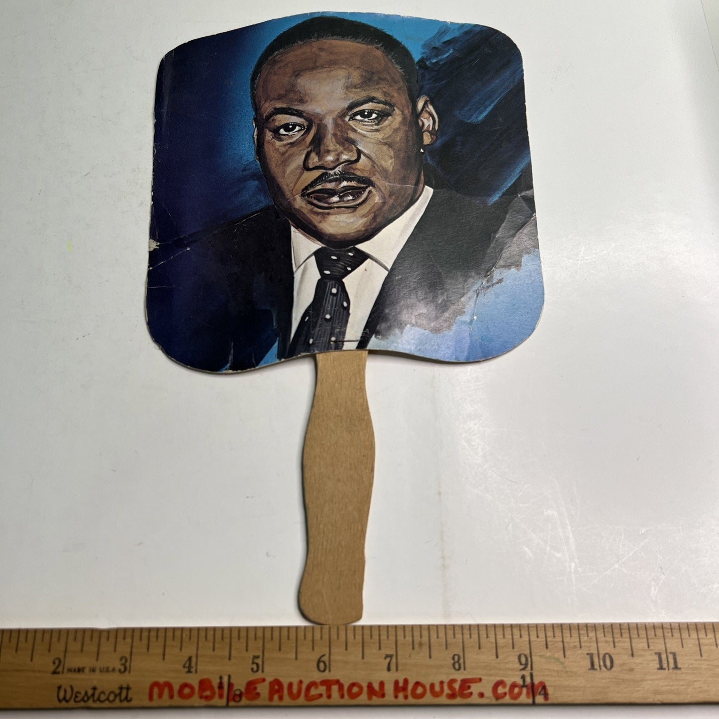 Vintage Martin Luther King, Jr Fan Antique Advertising Decatur Alabama AL