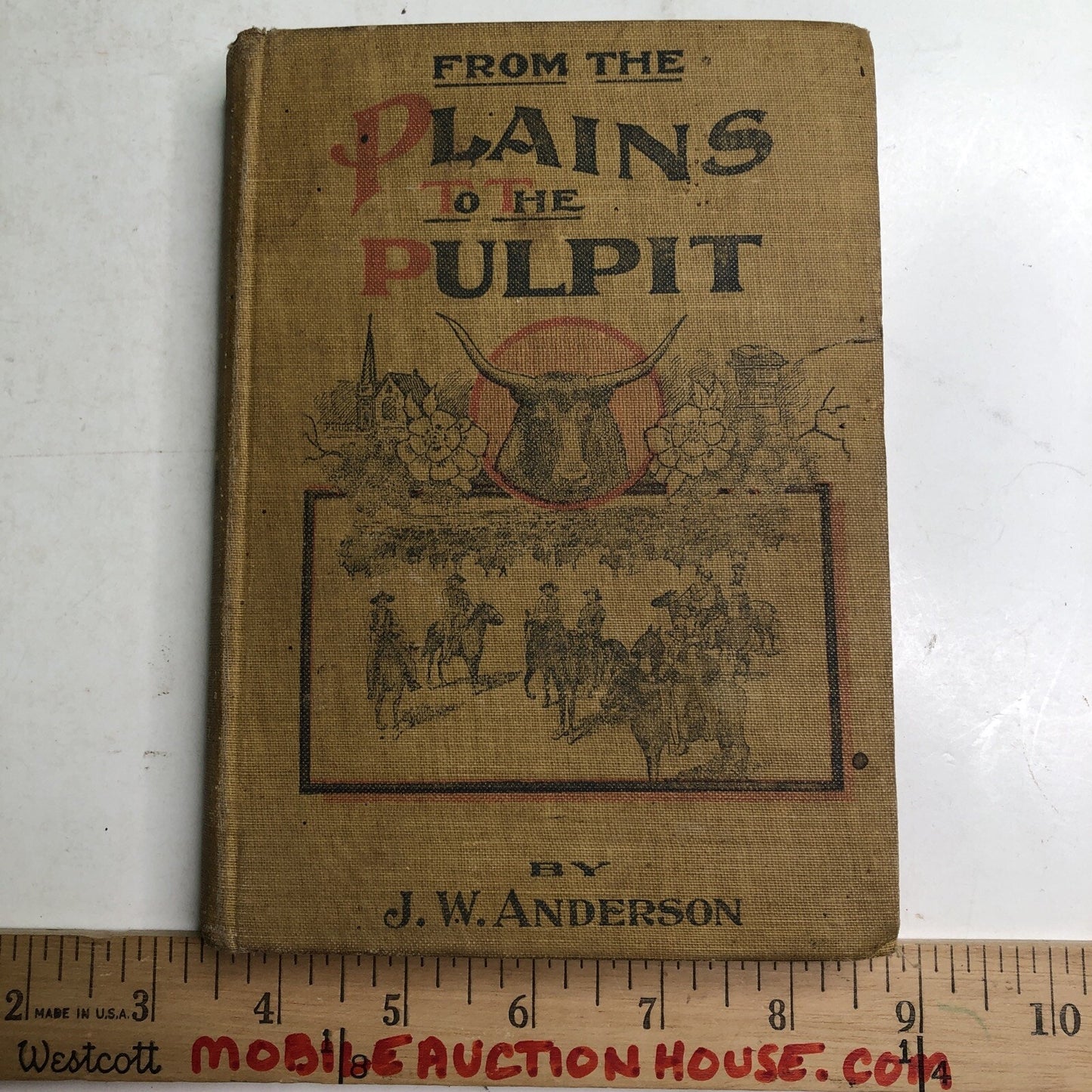 From The Plains To The Pulpit By John Wesley Anderson 1907 Hardcover