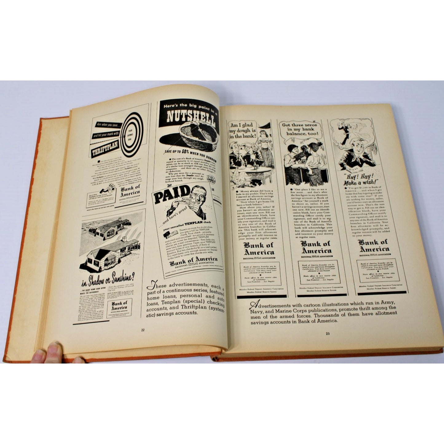 RARE "Exhibit of Financial Advertising," 1944 Vintage Ad Agency Visual Reference